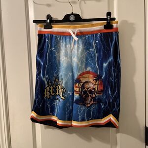 Rebel Vengeance Youth Boys Skull Graphic Shorts Size XL 18-20 Multi-Color